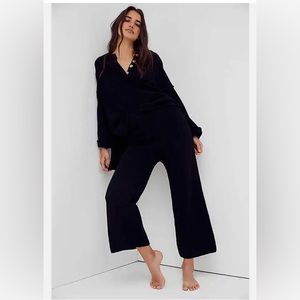 Free People Black Sweater Set